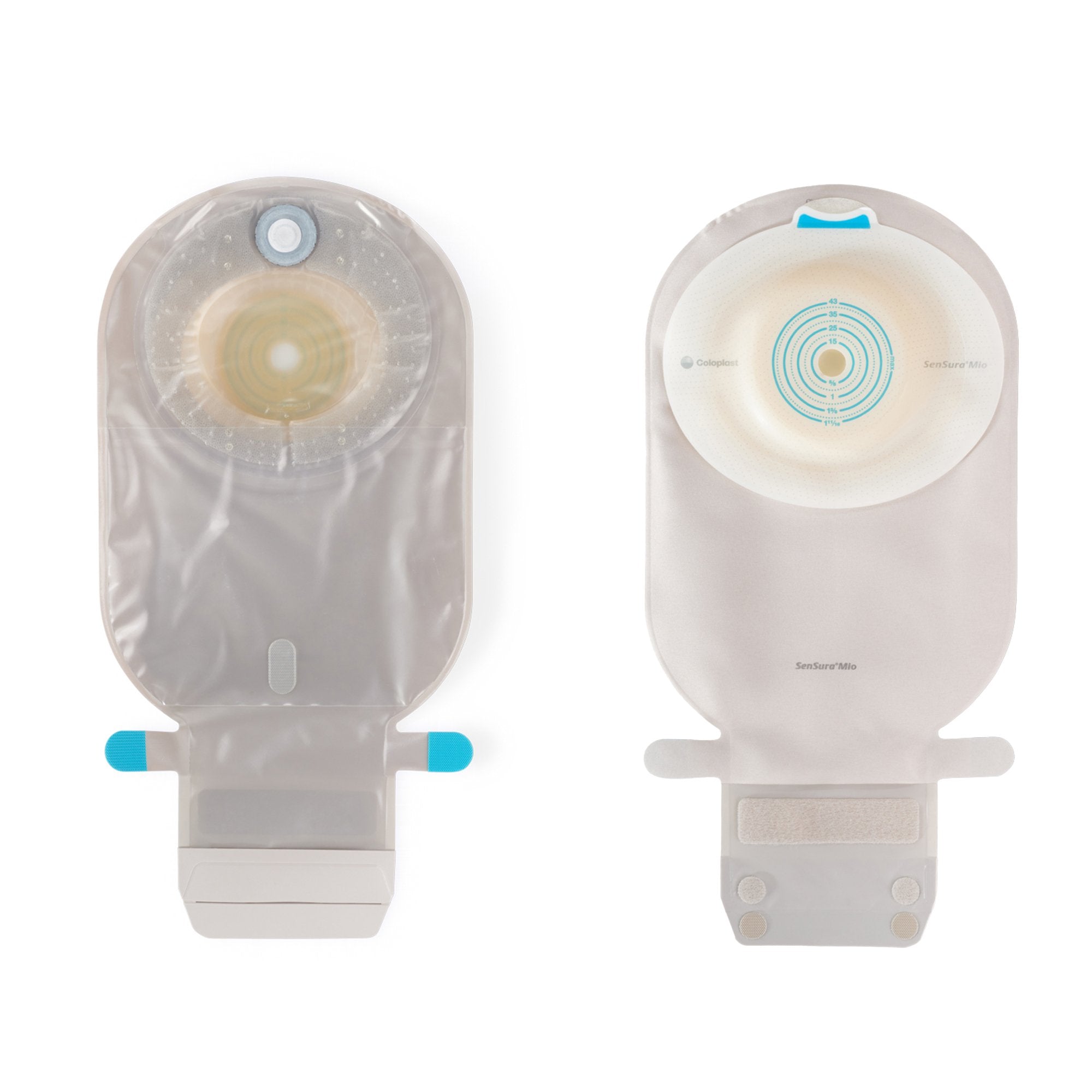 Coloplast SenSura Mio Convex Light 1-Piece Transparent Ostomy Pouch, 10 – 43 mm Stomas (10/BX) 