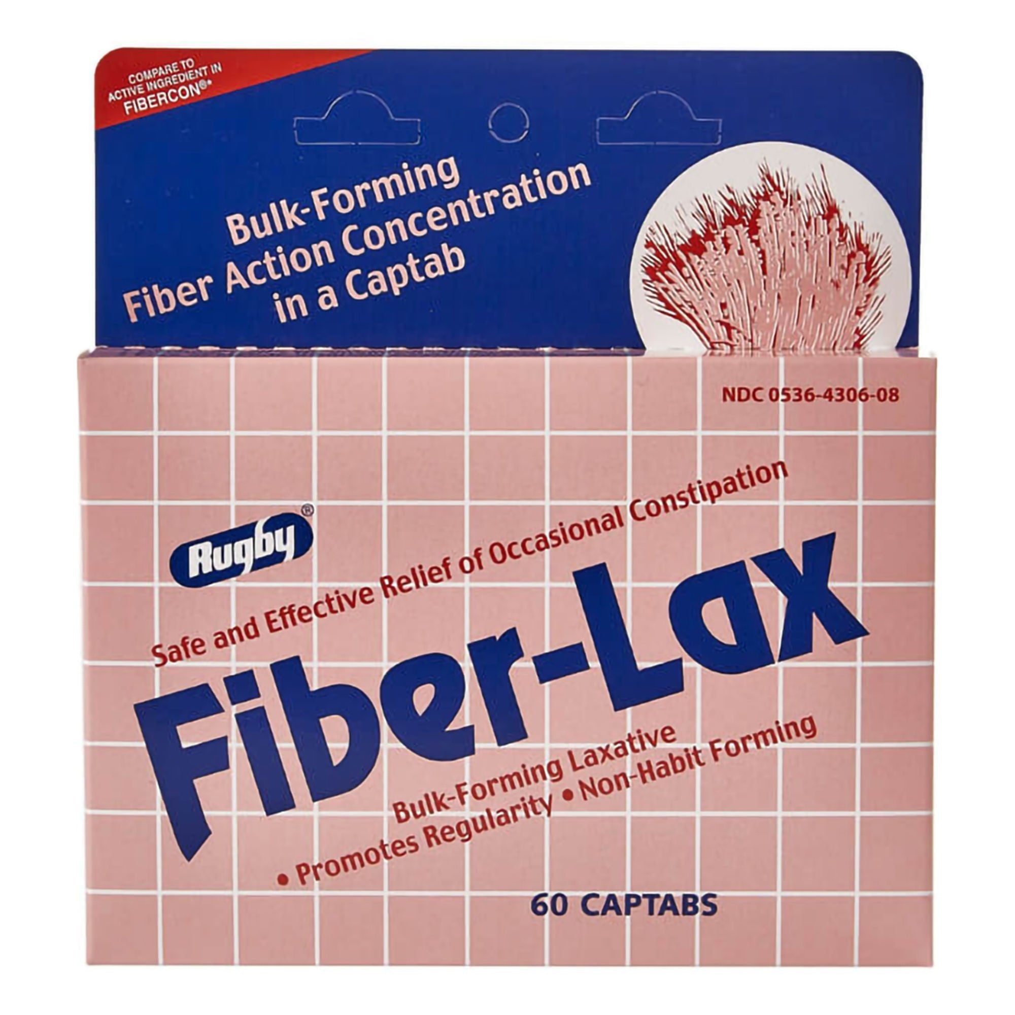 Fiber-Lax Calcium Polycarbophil Laxative (Bottle of 60) 