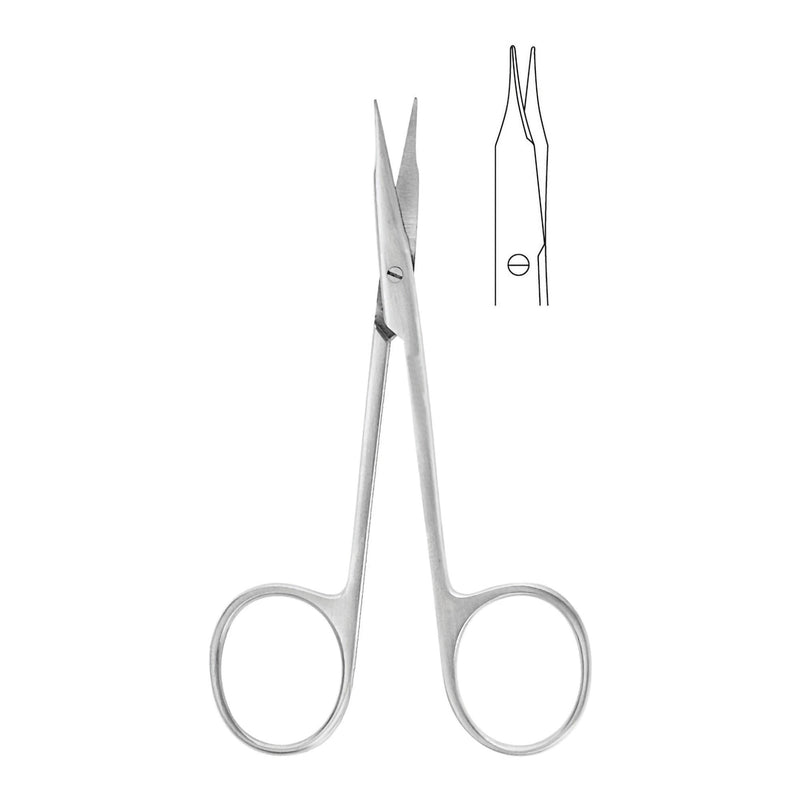 Tenotomy Scissors McKesson Argent Stevens 4-1/8 Inch Length OR / Surgical Grade Stainless Steel Finger Ring Handle (Each)