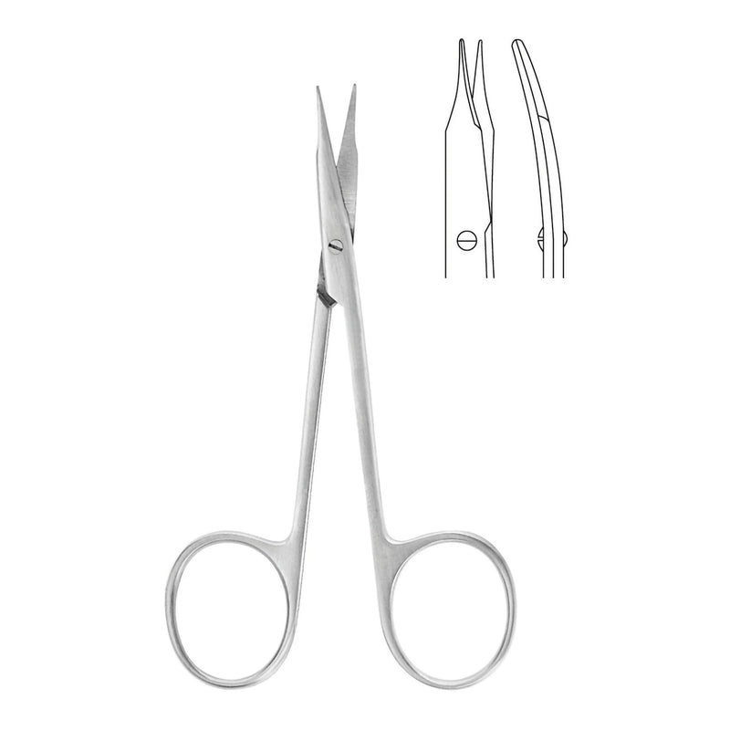 Tenotomy Scissors McKesson Argent Stevens 4-1/8 Inch Length OR / Surgical Grade Stainless Steel Finger Ring Handle (Each)