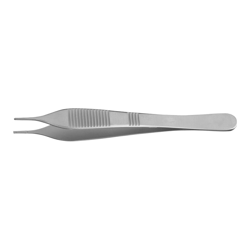 Tissue Forceps McKesson Argent Adson 4-3/4 Inch Length OR / Surgical Grade German Stainless Steel NonSterile NonLocking Thumb Handle Straight 1 X 2 Teeth (Each)