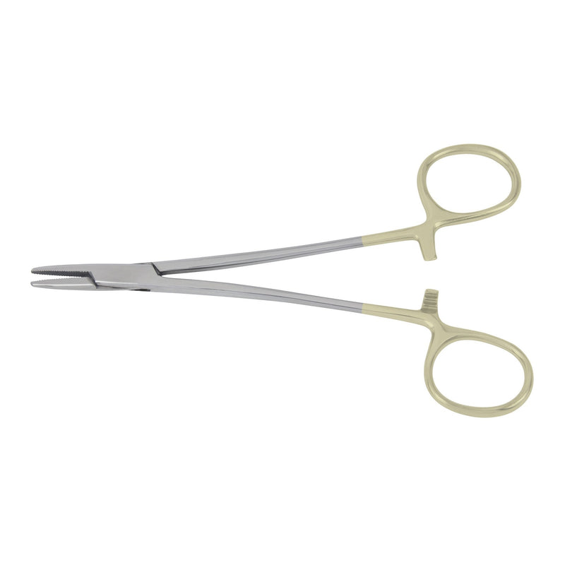 Needle Holder McKesson Argent Webster 5 Inch Length Smooth Jaws Finger Ring Handle 