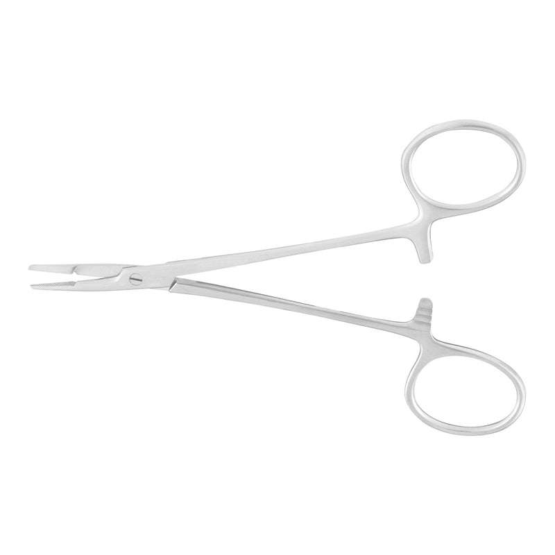 Needle Holder McKesson Argent Olsen-Hegar 4-3/4 Inch Length Serrated Jaws Finger Ring Handle 