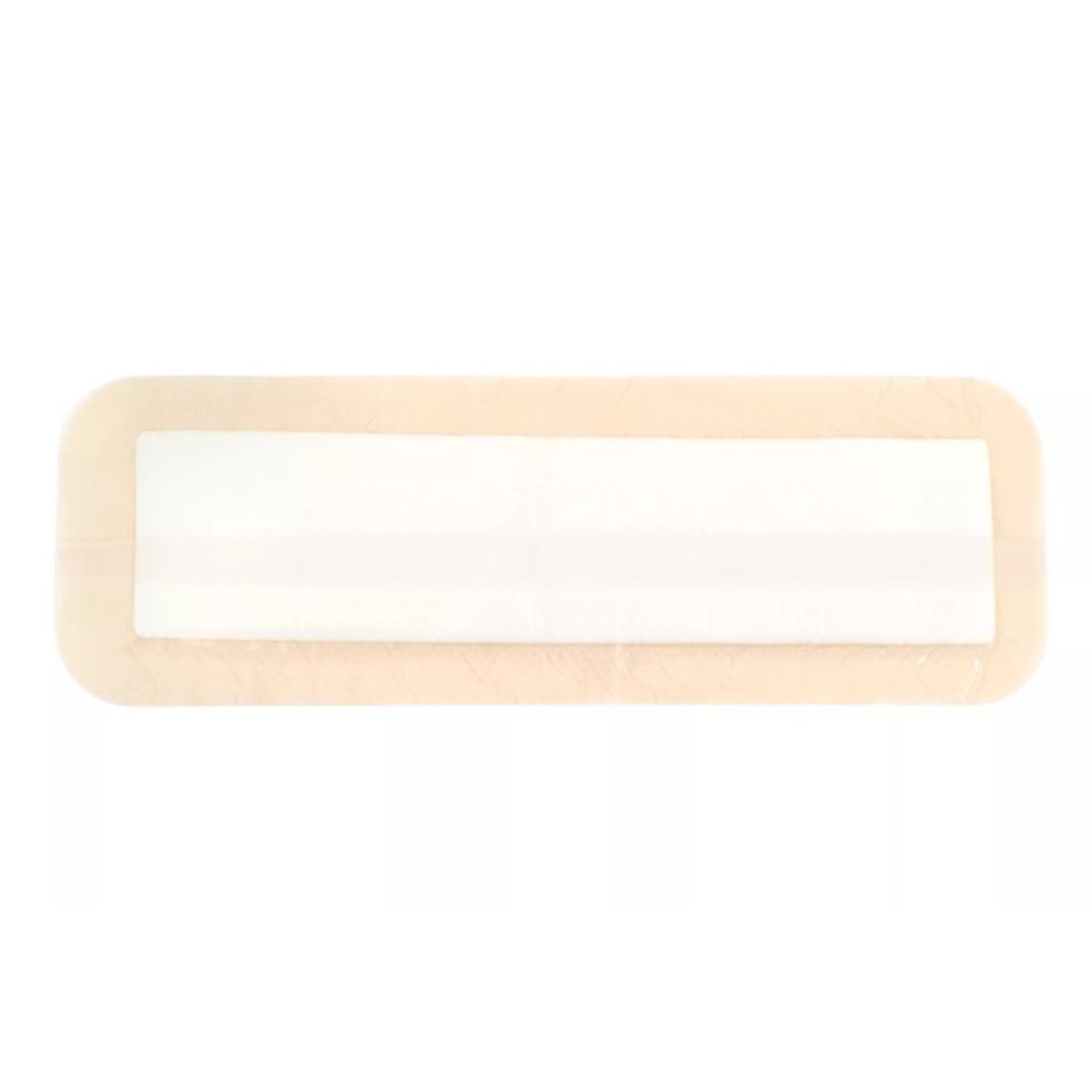 Cardinal 5-Layer Foam Dressing Kendall 4 X 13 Inch With Border Film Backing Silicone Adhesive Rectangle Sterile (25/CS) 