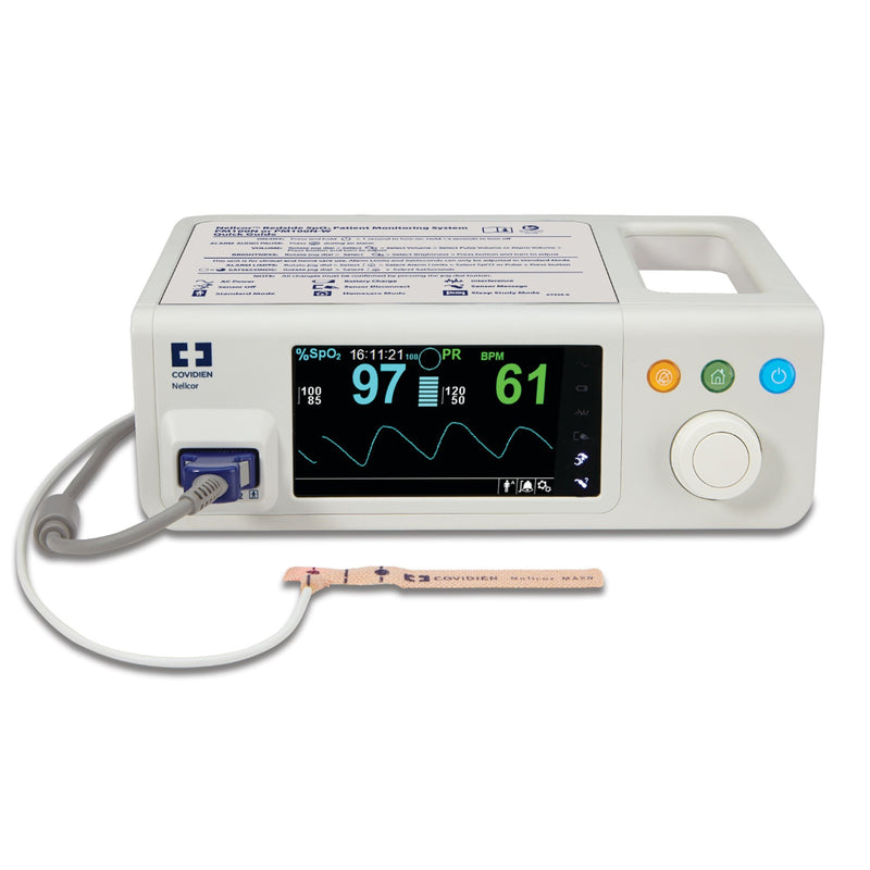 Pulse Co-Oximeter Nellcor Adult / Pediatric AC Power Cord / Battery Operated Digital Display 