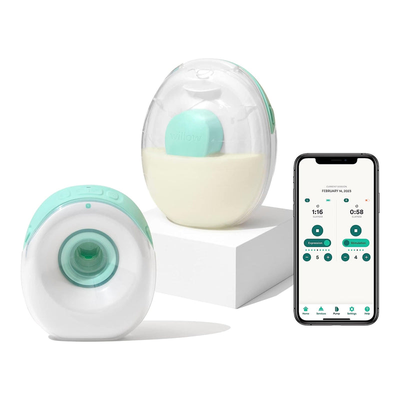 Willow Go Wearable Double Electric Breast Pump Kit (Case)