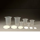 BEAKER TRI-POUR 50ML CLR25/SLV 4SLV/CS