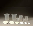 BEAKER TRI-POUR 250ML CLR25/SLV 4SLV/CS