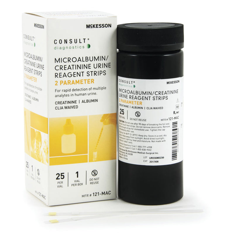Urinalysis Reagent McKesson Consult Albumin, Creatinine For McKesson CONSULT 120 Ultra Urine Analyzer (MFR