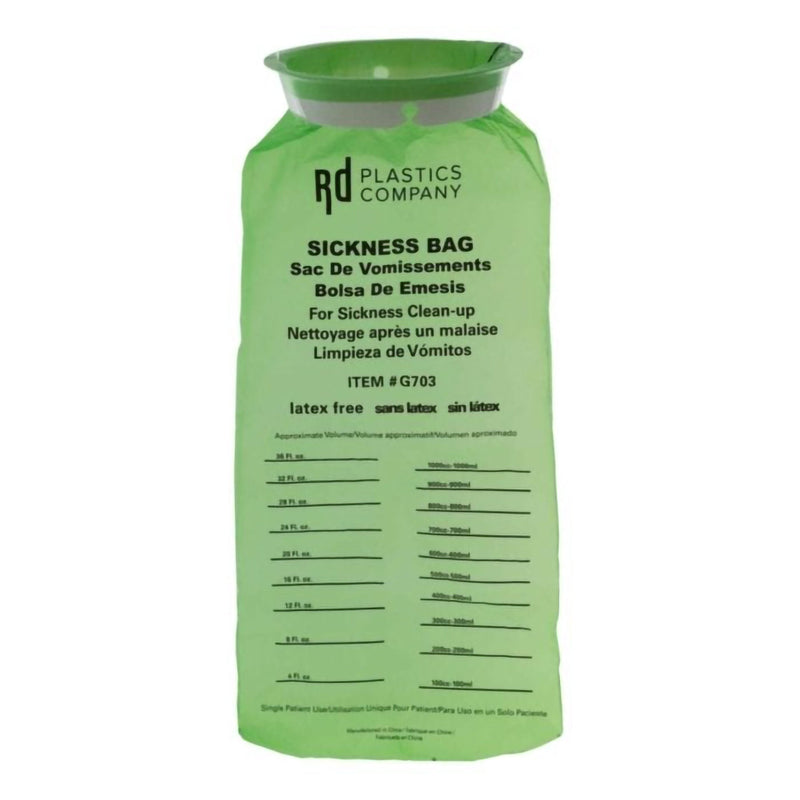 Emesis Bag 36 oz. Green (Case of 144)