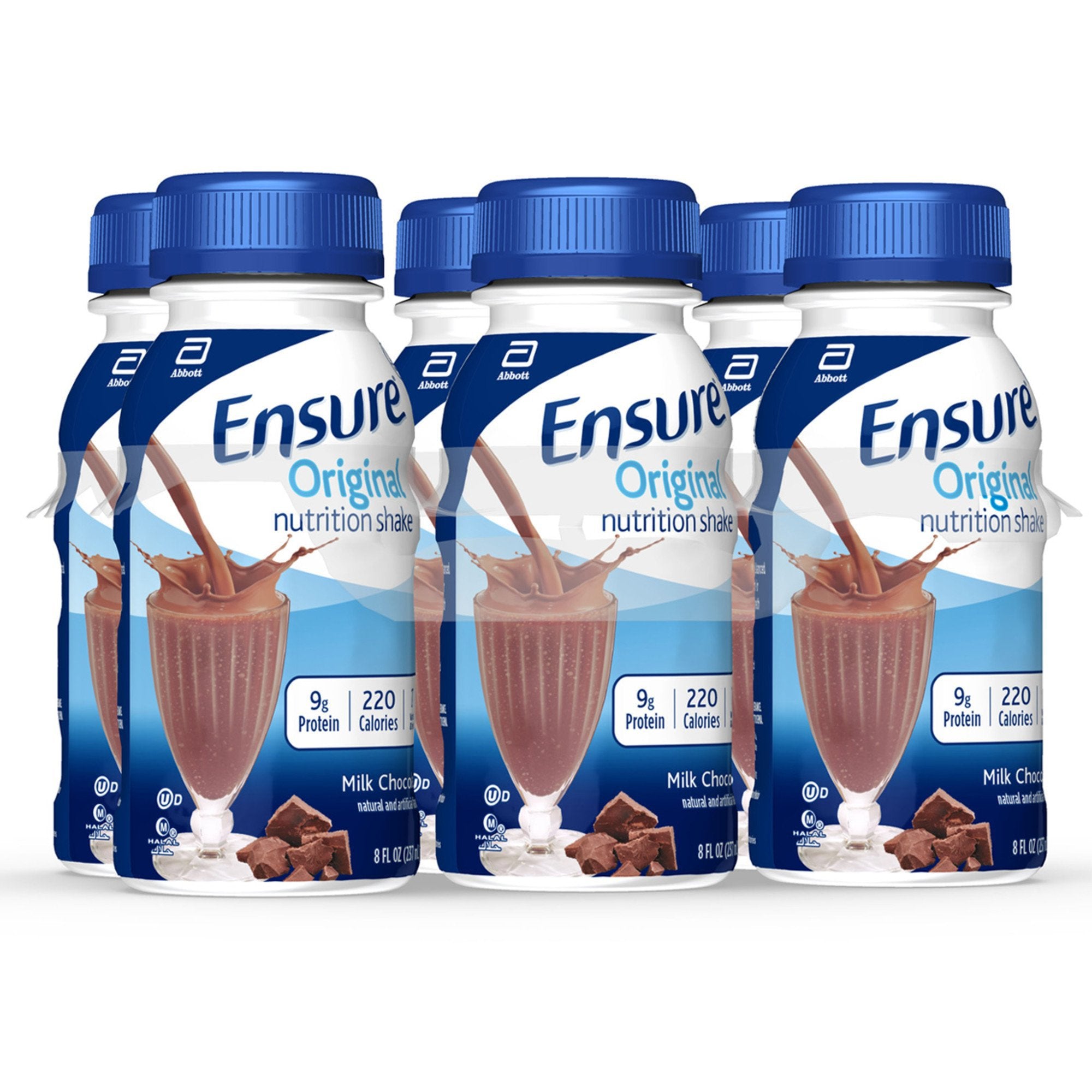 Abbott Nutrition Ensure Original Nutrition Shake, Chocolate, 8-ounce bottle (24/CS) 