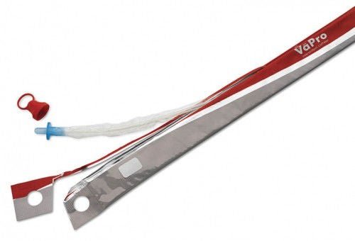 Urethral Catheter VaPro TouchFree Coude Tip Hydrophilic Coated PVC 14 Fr. 16 Inch Length (Box)