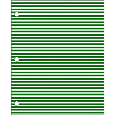 Adhesive Color Identification Sheets - Green with White Stripes - 96-1846 