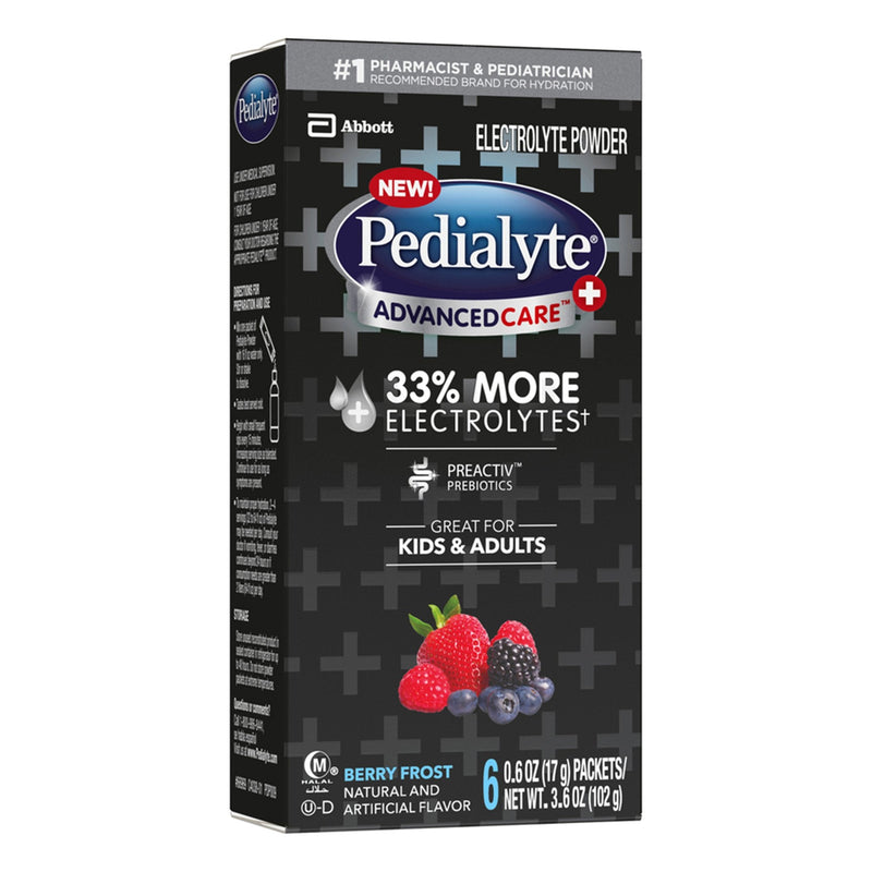 Abbott Nutrition Oral Electrolyte Solution Pedialyte AdvancedCare Plus Berry Frost Flavor 0.6 oz. (36/CS) 