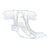 FitRight Plus Anti-Leak Guard Briefs, Medium (Case of 80)