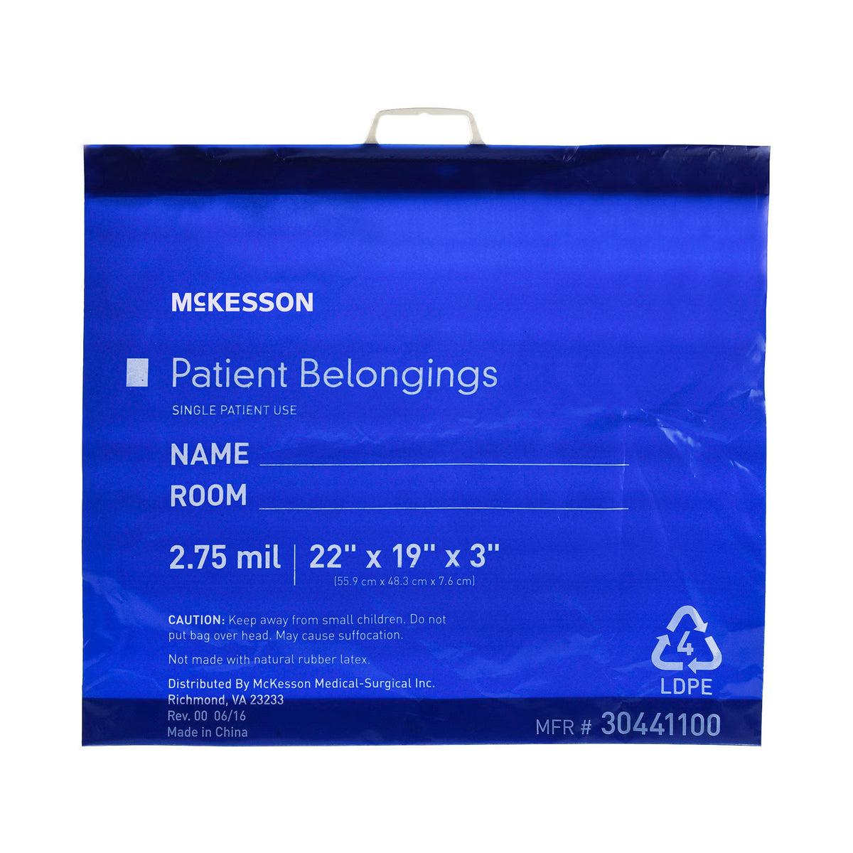 Medi-Pak Performance Patient Belongings Bag (Case of 250)