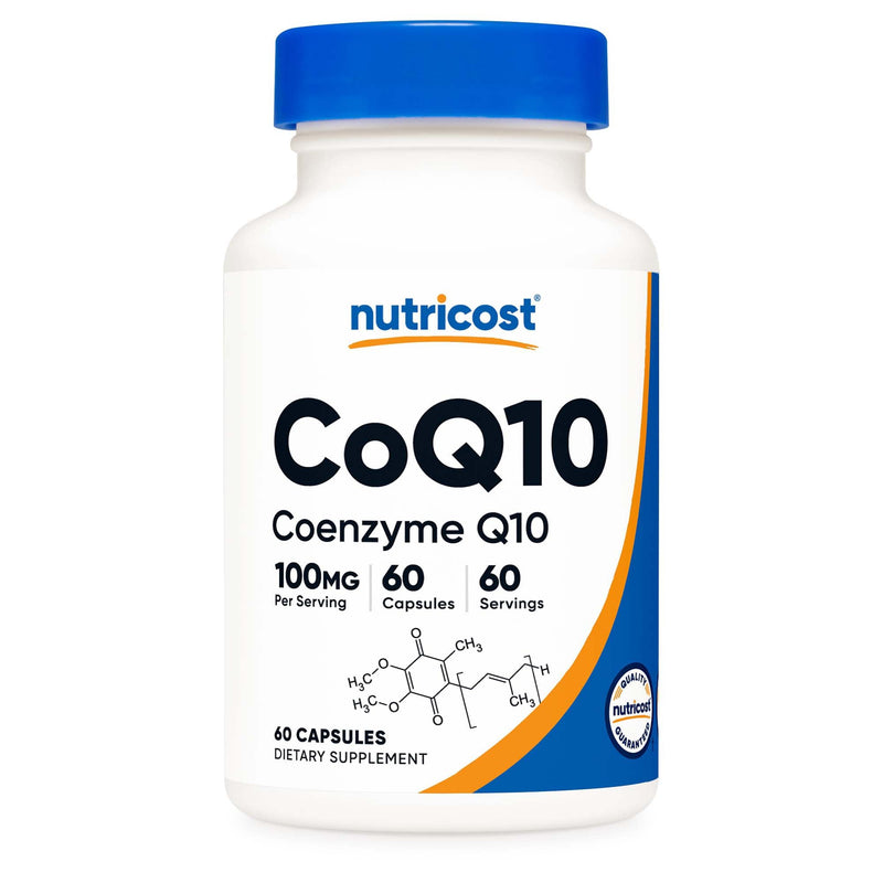 Nutricost Dietary Supplement nutricost COQ10 100 mg Strength Capsule 60 Per Bottle (12/CS) 
