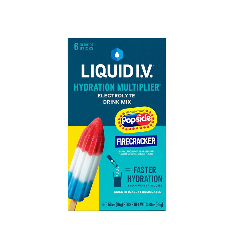 Oral Electrolyte Solution Liquid I.V. Hydration Multiplier Firecracker Popsicle Flavor 0.56 oz. (Case of 72) 
