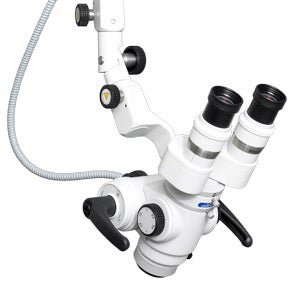 BR Surgical ENT Microscope w/ LED illumination Wide Field Binocular, 5-step magnification, (add stand) Optomic OP-C16