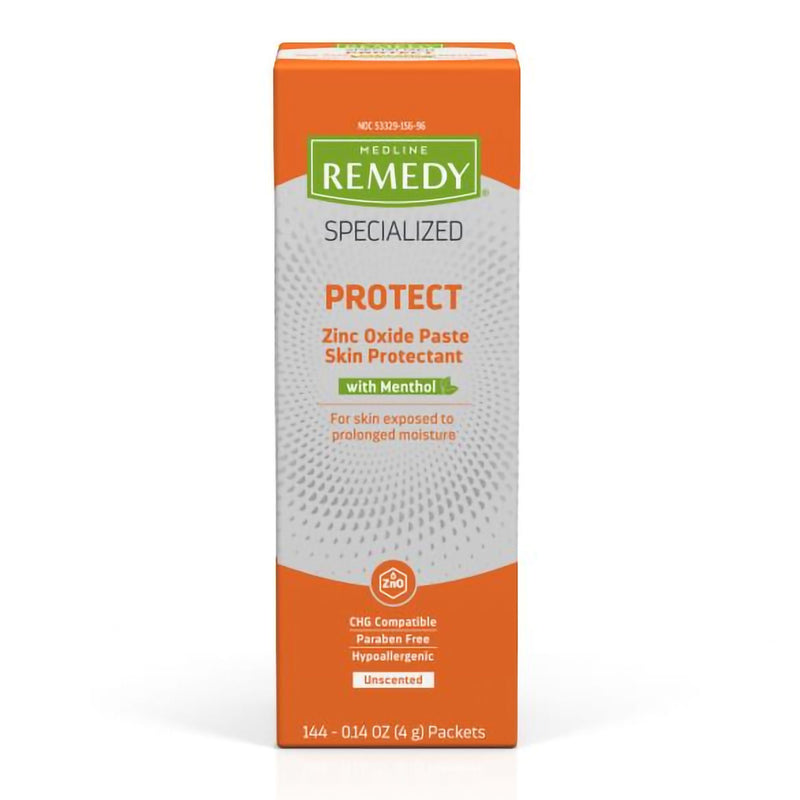 Skin Protectant Medline Remedy Specialized Protect 4 Gram Individual Packet Unscented Paste CHG Compatible (Gross)