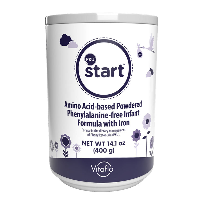 Infant Formula PKU start Unflavored 400 Gram Can Powder Amino Acid PKU (Case of 4)