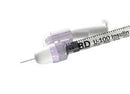 SYRINGE INSULIN W/NDL 1ML31GX6 ST 100/BX 4BX/CS