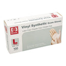 Basic Vinyl Exam Glove, Large, White (Box of 100 Items)