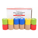 Cohesive Bandage Cardinal Health 2 Inch X 5 Yard Self-adherent Closure Assorted Colors NonSterile Standard Compression (Case of 72)