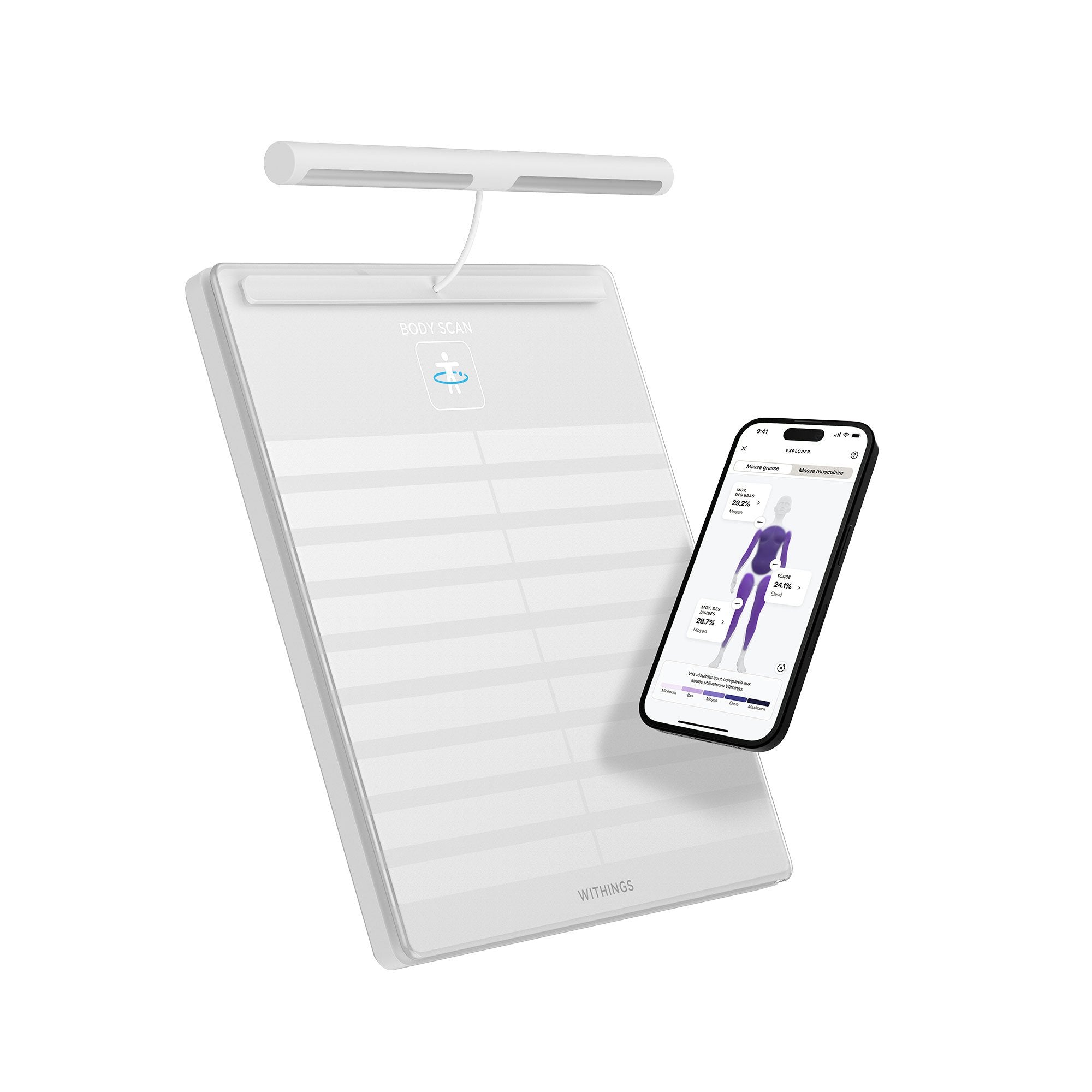 Withings Inc Withings Body Scan Wifi Smart Scale, White 