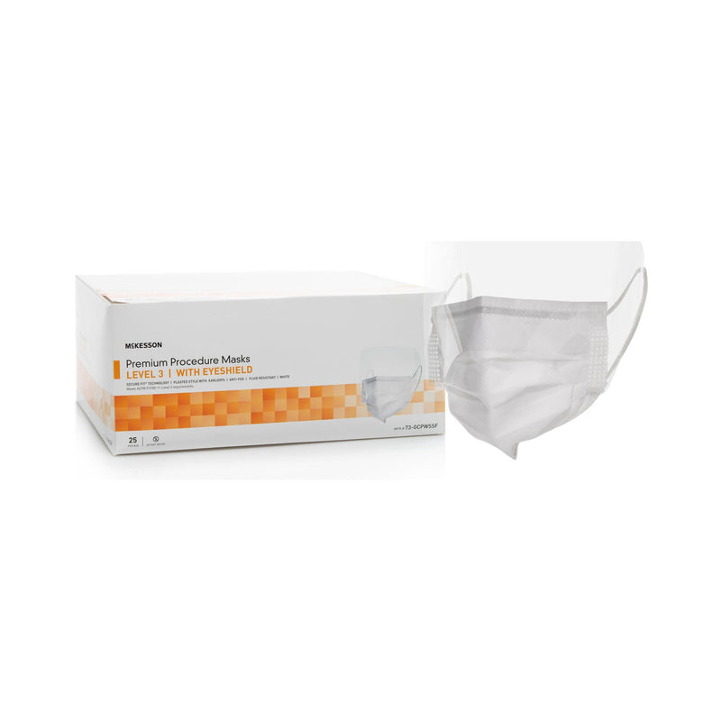 McKesson Procedure Masks with Eyeshields (Case of 100)