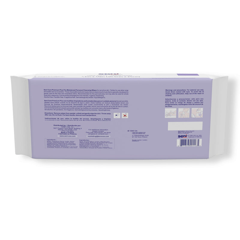 Seni Care Premium Plus Personal Cleansing Wipes (48/PK)