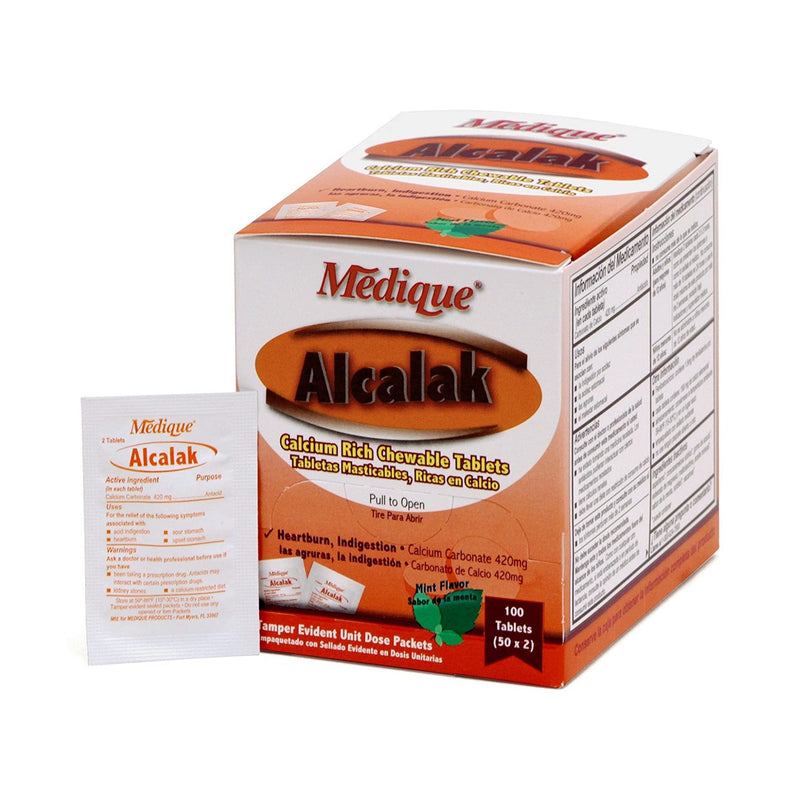 Medique Products Alcalak 420 mg Strength Antacid Chewable Tablets (500/BX) 