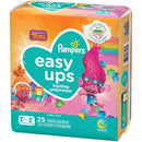 Female Toddler Training Pants Pampers Easy Ups Pull On with Tear Away Seams Size 2T to 3T Disposable Moderate Absorbency (Case of 100)