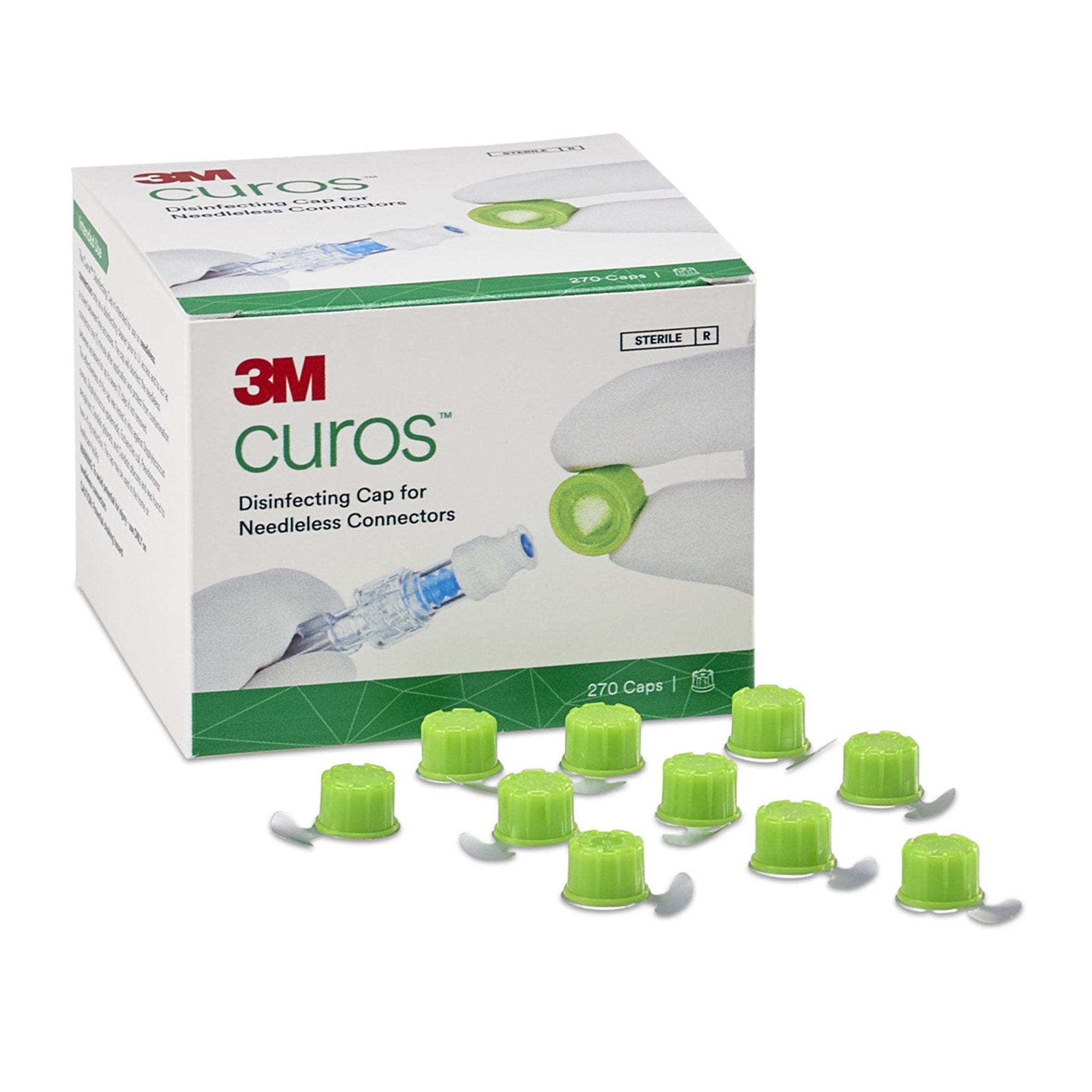 Disinfecting Cap 3M Curos For Needle-Free Connectors Sterile Individuals 