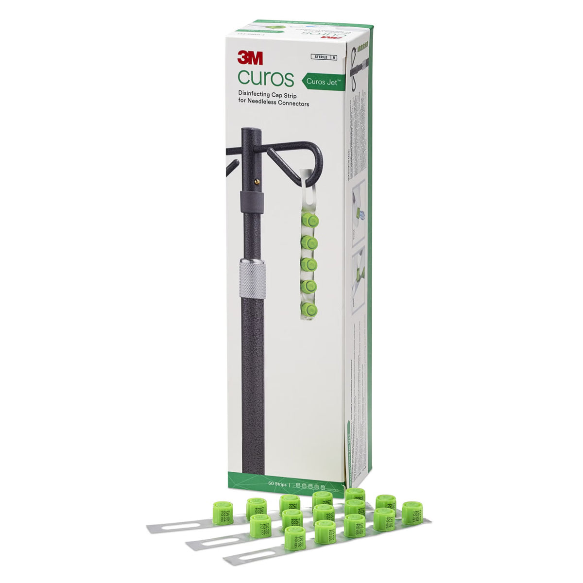 Disinfecting Cap 3M Curos Jet For Needle-Free Connectors Sterile Strips (Case of 5000)