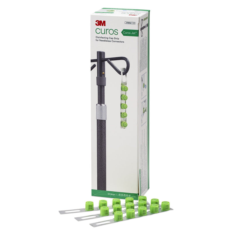 Disinfecting Cap 3M Curos Jet For Needle-Free Connectors Sterile Strips (Case of 5000)