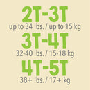 Cutie Pants, Unisex Toddler, Disposable (104/CS) 