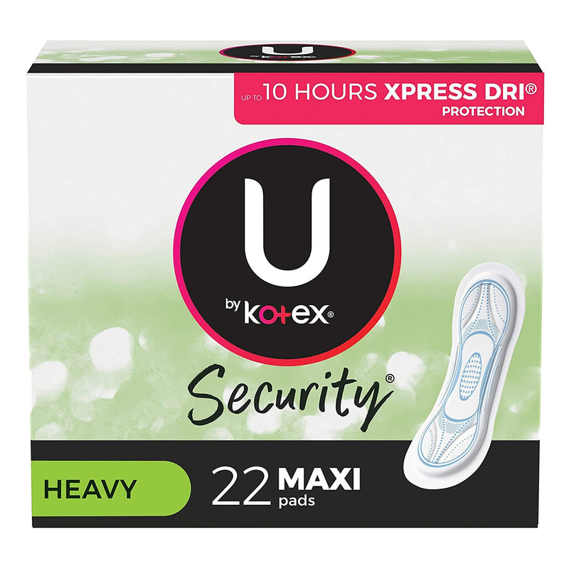Feminine Pad U by Kotex Security Maxi Super Absorbency 
