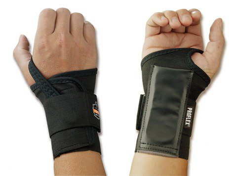 Ergodyne Wrist Support ProFlex 4000 Single Strap Elastane / Elastic / Polyester Left Hand Black Small 