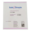 Ostomy Barrier Safe n Simple Trim to Fit, Standard Wear Flexible Tape 70 mm Flange Up to 2-1/4 Inch Opening 5 X 5 Inch (Case of 80)