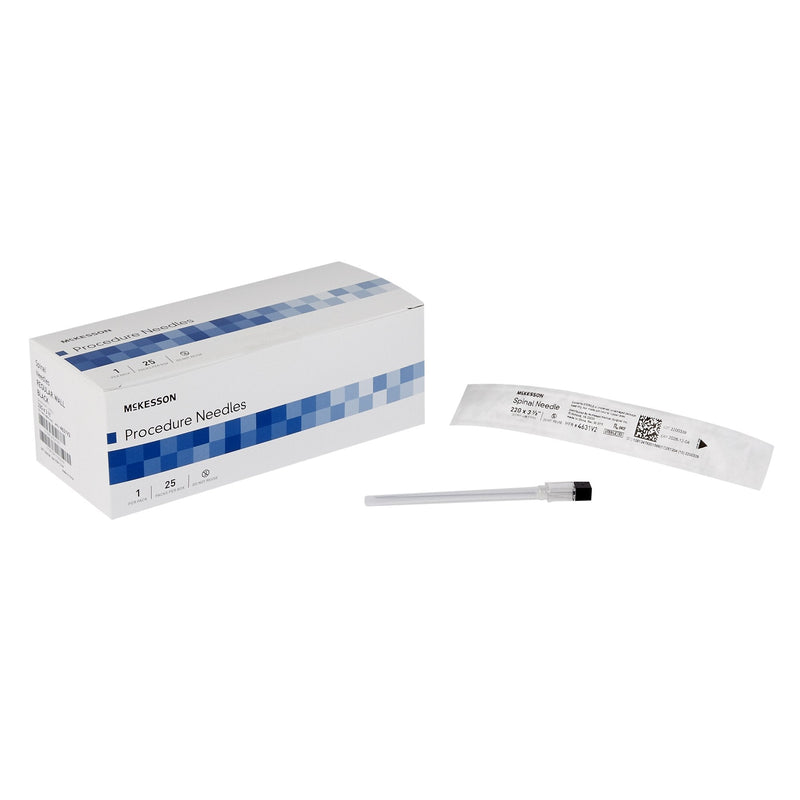 Spinal Needle McKesson Quincke Style 22 Gauge 3-1/2 Inch Length Sterile 