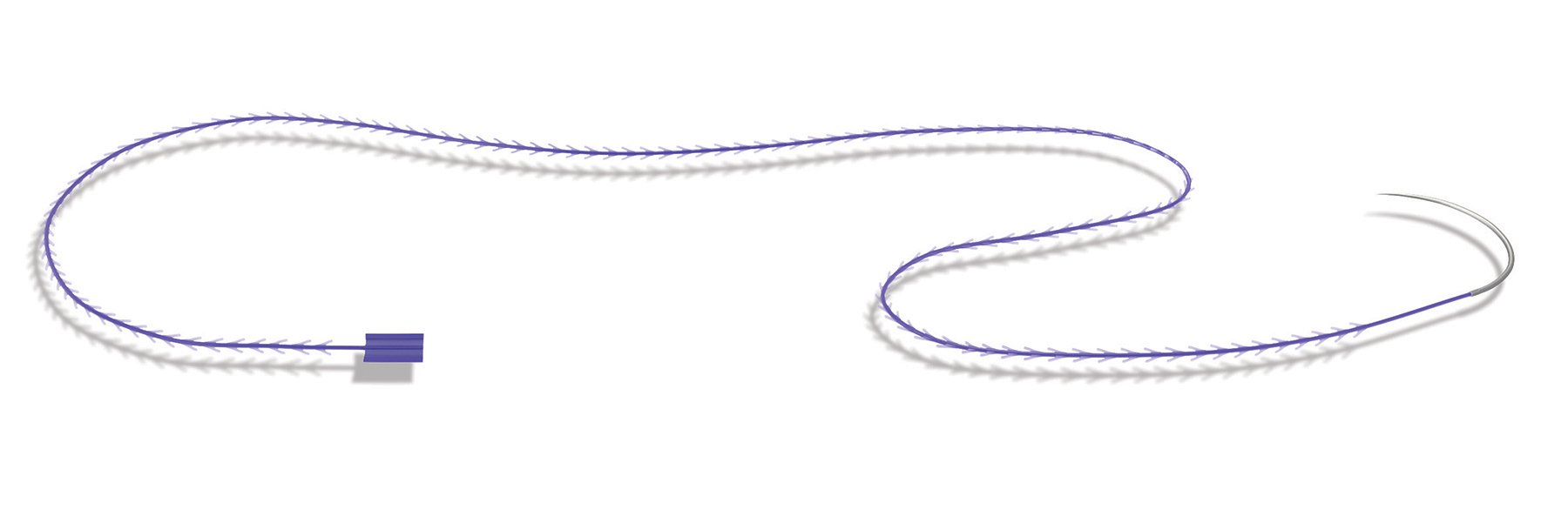 Absorbable Suture with Needle STRATAFIX Symmetric PDS Plus Triclosan Polydioxanone CT-1 1/2 Circle Taper Point Needle Size 1 Monofilament 
