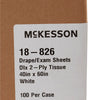 McKesson Nonsterile Physical Exam Drape, 40 x 60 Inch (Case of 100)