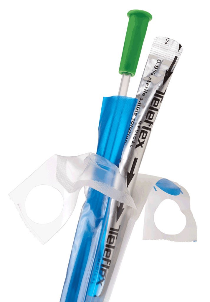 Urethral Catheter FloCath QUICK Coude Tip Hydrophilic Coated PVC 14 Fr. 16 Inch Length (Box of 30)