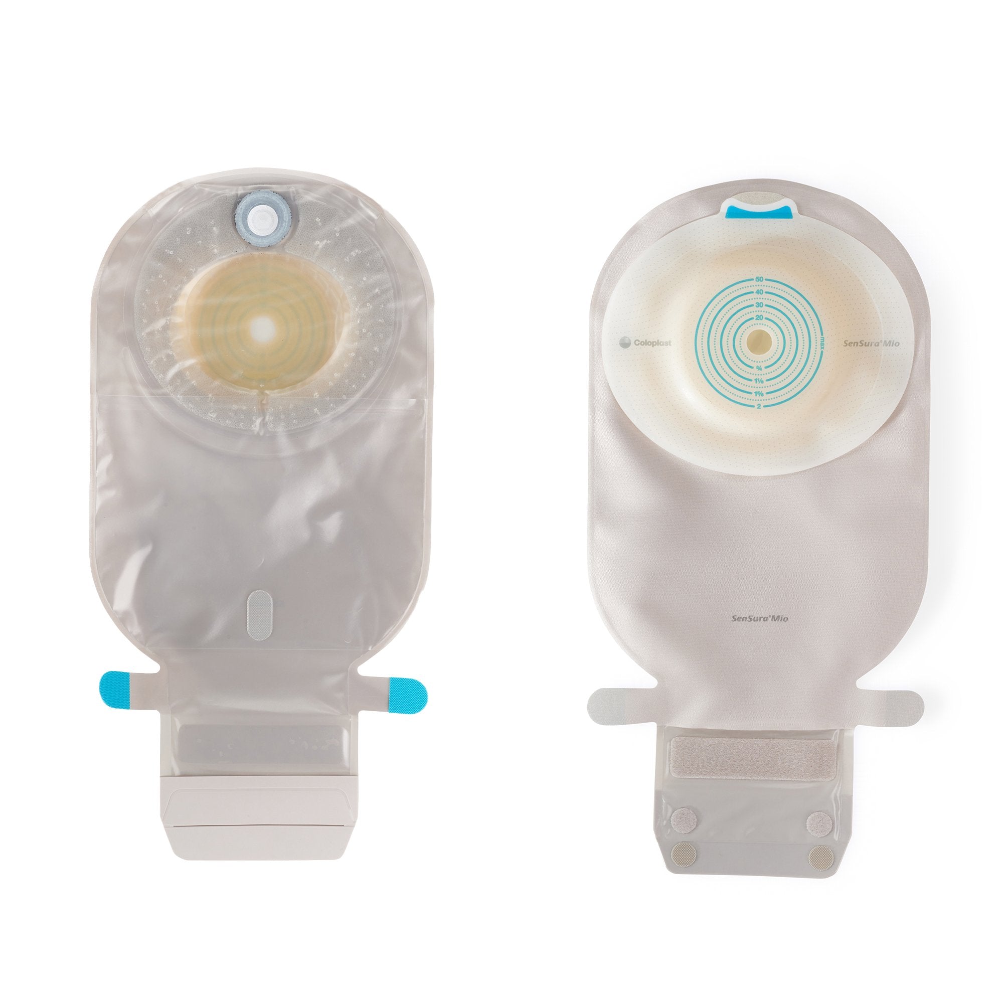 Ostomy Pouch SenSura Mio Convex One-Piece System 11 Inch Length, Maxi Soft Convex, Trim to Fit 3/8 to 2 Inch Stoma Drainable 
