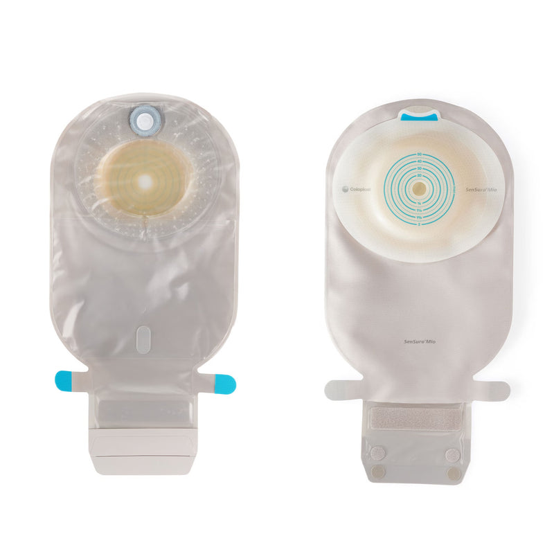 Ostomy Pouch SenSura Mio Convex One-Piece System 11 Inch Length, Maxi Soft Convex, Trim to Fit 3/8 to 2 Inch Stoma Drainable (Case of 50)