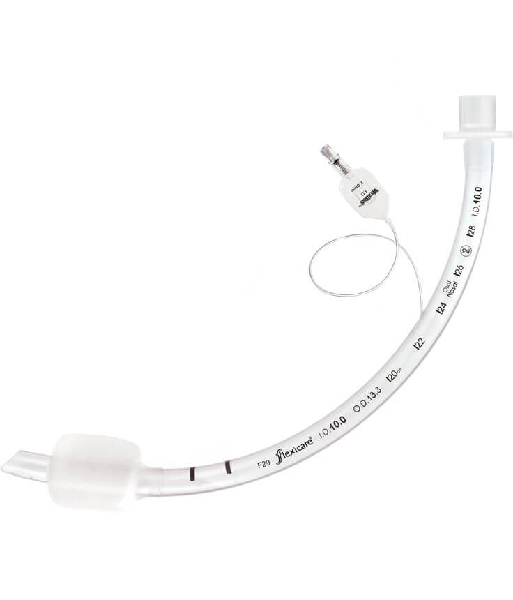 Cuffed Endotracheal Tube Flexicare VentiSeal Curved 2.5 mm ID Neonate Murphy Eye (Box of 10)