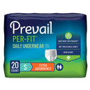 Prevail Per-Fit Daily Underwear, Small (Case of 80)
