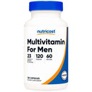 Dietary Supplement nutricost Multivitamin For Men Vitamin A / C / D / E / K 1,800 mcg - 125 mg - 75 mcg - 20 mg - 80 mcg Strength Capsule 120 Per Bottle (12/CS)