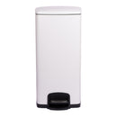 McKesson White Square Step-On Trash Can, 8 gallon (Case)